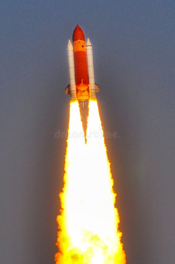 Bottom of Discovery Space Shuttle STS133 Rocket Boosters and Fuel Tank
