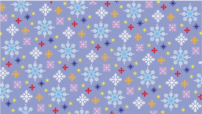 The bottom of the snow crystals royalty free illustration