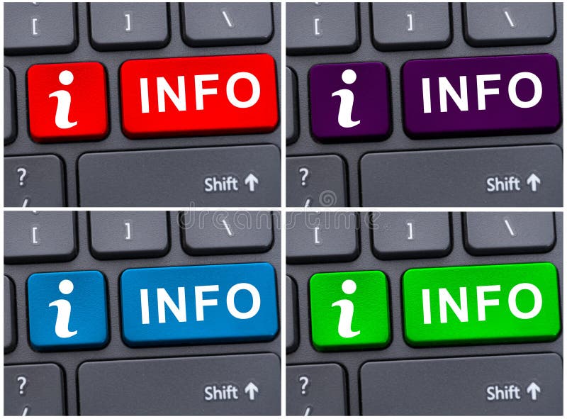 Bottone di informazioni sulla tastiera del computer portatile fotografia stock Bottone di informazioni sulla tastiera del computer portatile fotografia stock