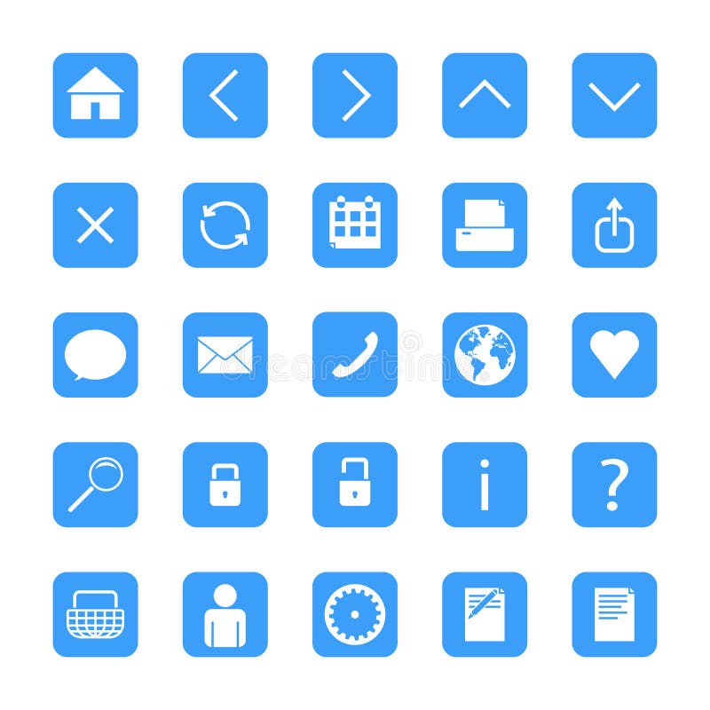Bottoni minimalisti di web royalty illustrazione gratis Bottoni minimalisti di web royalty illustrazione gratis