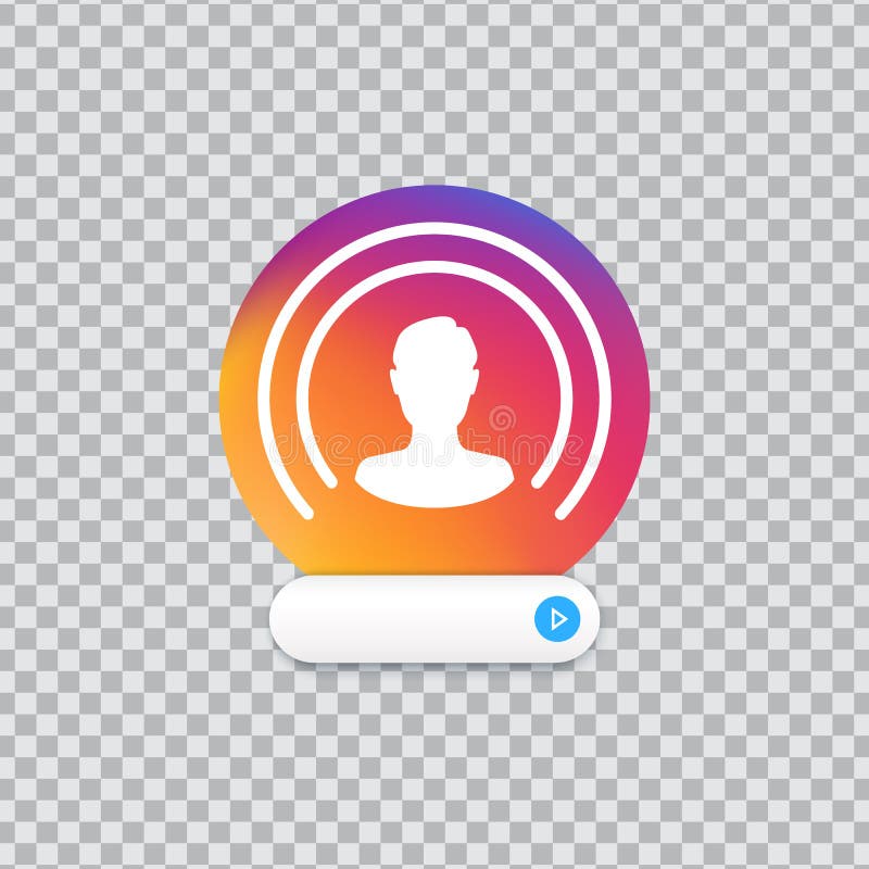 Botão vivo Ícone do usuário de Web no fundo transparente Rede social viva, logotipo ilustração royalty free Botão vivo Ícone do usuário de Web no fundo transparente Rede social viva, logotipo ilustração royalty free