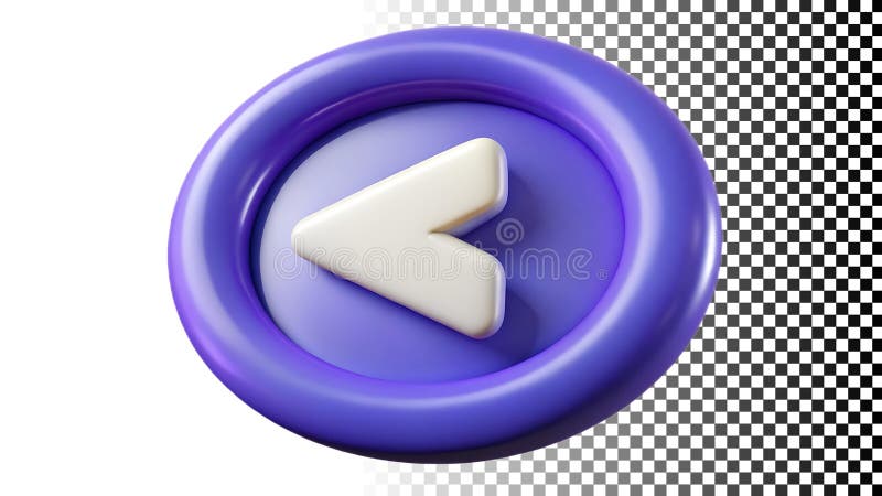 Botón de flecha atrás que representa las acciones de navegación y devolución en línea png imagen transparente AI generativo ilustración del vector