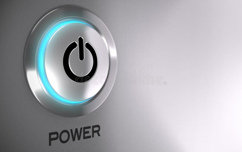 Botón del poder activado