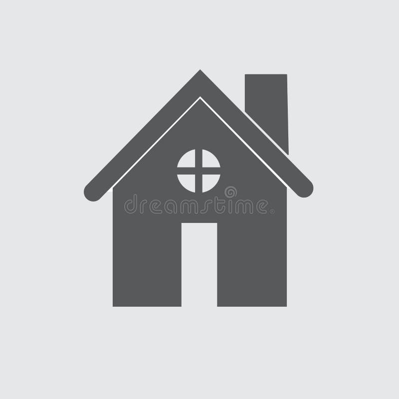 Botón del webicon de los ejemplos del vector del icono del hogar de la casa libre illustration Botón del webicon de los ejemplos del vector del icono del hogar de la casa libre illustration