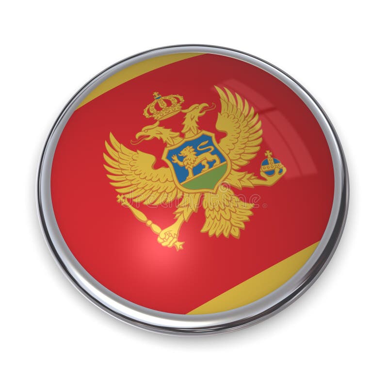 Botón Montenegro de la bandera