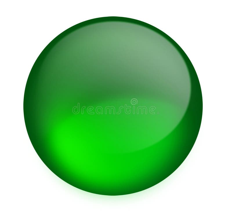 Botón verde libre illustration
