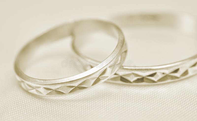 Boucles de mariage macro photo stock Boucles de mariage macro photo stock