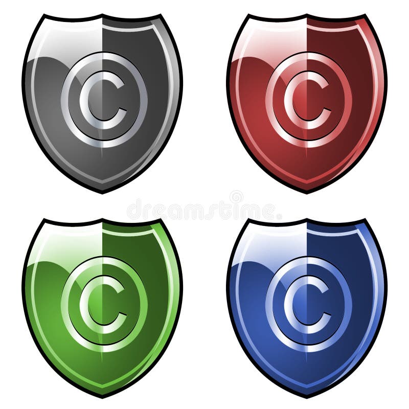 Bouclier Avec Le Symbole De Copyright Image. Image 4323382