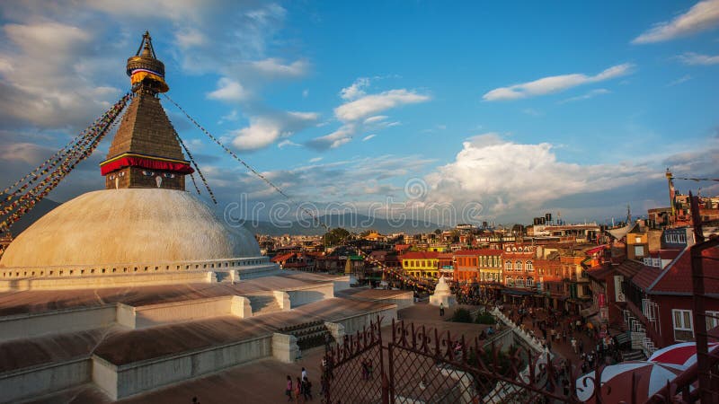 Boudhanath świątynia, Kathmandu, Nepal zdjęcia stock