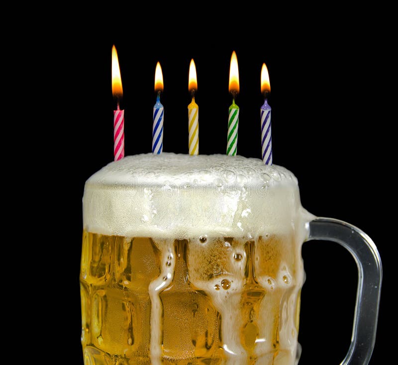 Carte De Joyeux Anniversaire Pour Une Personne Qui Aime La Biere Illustration De Vecteur Illustration Du Joyeux Personne