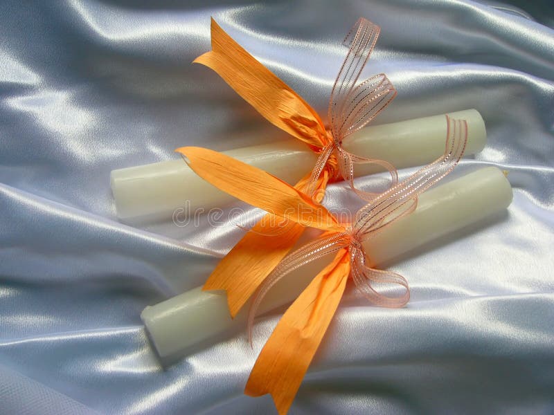 Bougies de mariage photo stock Bougies de mariage photo stock