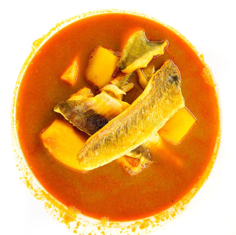 Bouillabaisse,traditional fish soup from Marseille