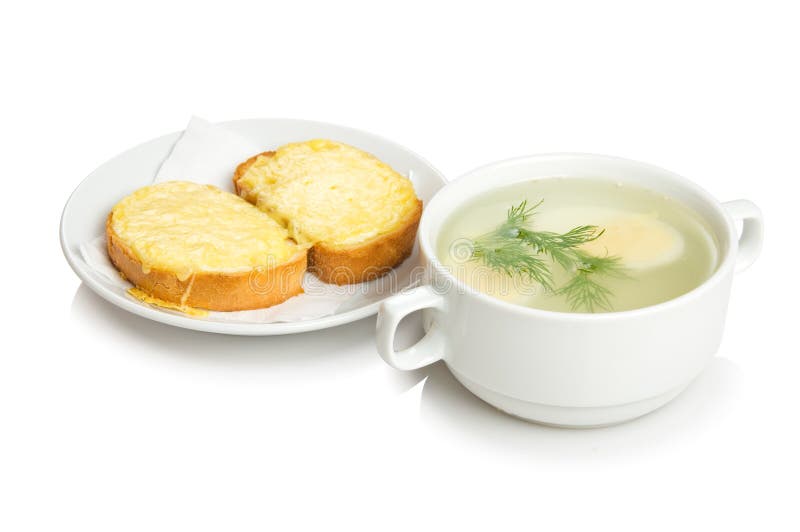 Bouillon stock image. Image of bowl, liquid, sippets 15313843