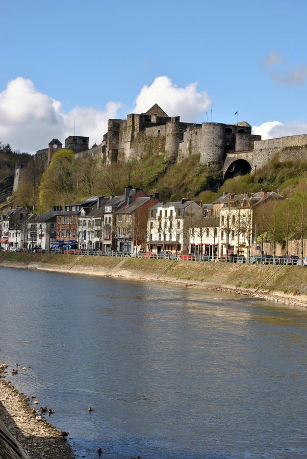 Bouillon castle stock image. Image of water, city, ages 70459325