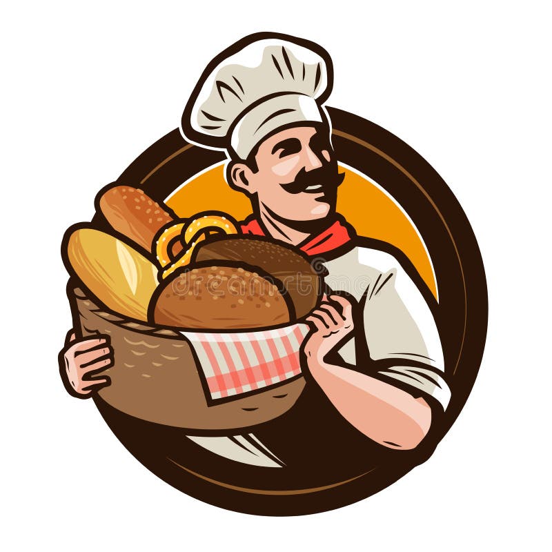 Boulangerie, logo de boulangerie ou label Baker avec un panier en osier de pain fraîchement cuit au four Illustration de vecteur illustration de vecteur Boulangerie, logo de boulangerie ou label Baker avec un panier en osier de pain fraîchement cuit au four Illustration de vecteur illustration de vecteur
