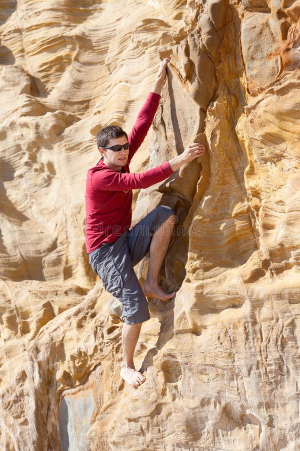 Bouldering outdoor stock image. Image of outdoor, hobby 30916389