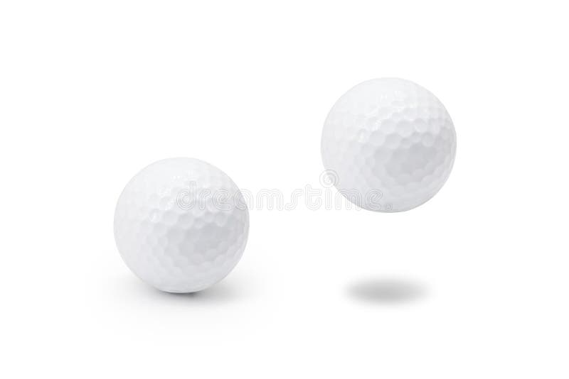Boule de golf sur le fond blanc d'isolement Objet de chemin ou de coupe-circuit de coupure pour le montage illustration stock Boule de golf sur le fond blanc d'isolement Objet de chemin ou de coupe-circuit de coupure pour le montage illustration stock