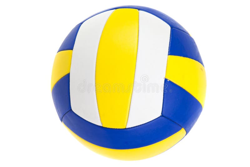Boule de volleyball, d'isolement images libres de droits Boule de volleyball, d'isolement images libres de droits