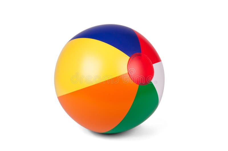 Ballon De Plage Gonflable Coloré Image stock - Image du jouet, rond:  30073955