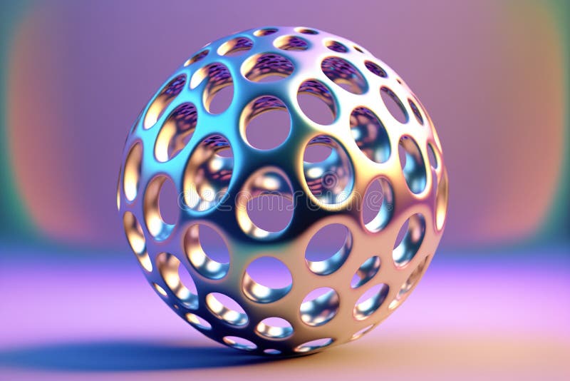 Boule Grise De Rendu 3D, Sphère Avec Des Pointes Non Pointues