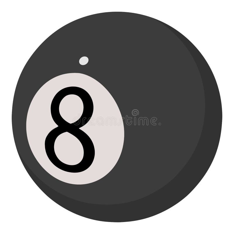 Boule pour des billards icône, style de bande dessinée illustration de vecteur Boule pour des billards icône, style de bande dessinée illustration de vecteur