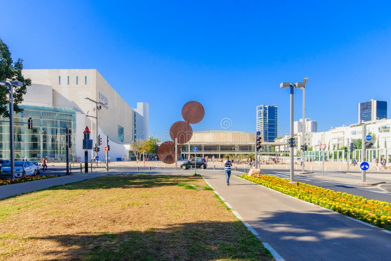 Boulevard de Rothschild, Tel Aviv image stock Boulevard de Rothschild, Tel Aviv image stock