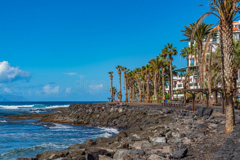 Boulevard of Playa De Las Americas, Tenerife, Canary Island Editorial Photo  - Image of protection, spanish: 210790216