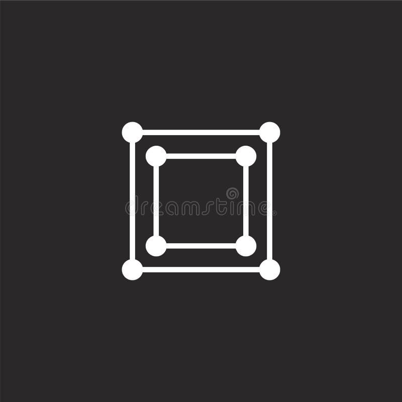 Bounding box icon. Filled bounding box icon for website design and mobile, app development. bounding box icon from filled design stock illustration