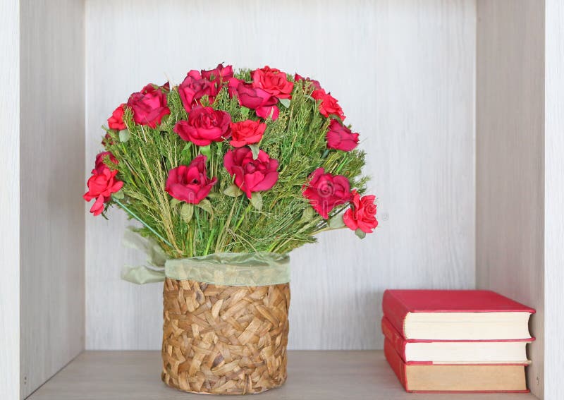 254 Artificial Roses Vase Isolated Stock Photos Free & RoyaltyFree