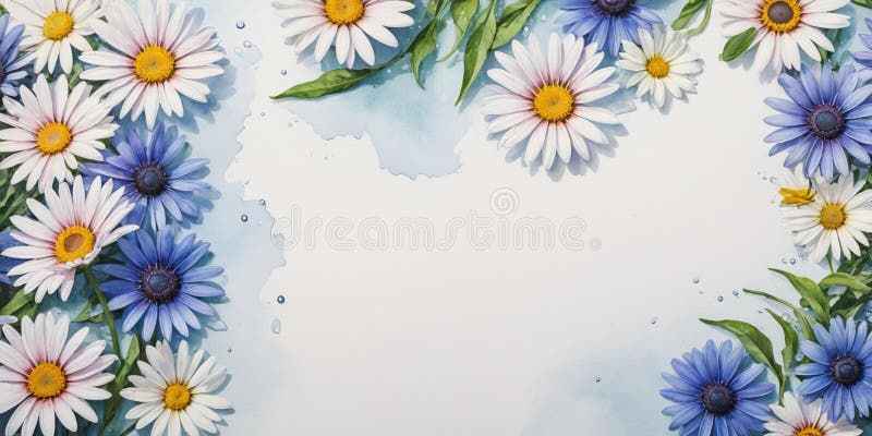 Buchet de frumos tulpini de margarete africane proaspete izolate pe fond acustic.