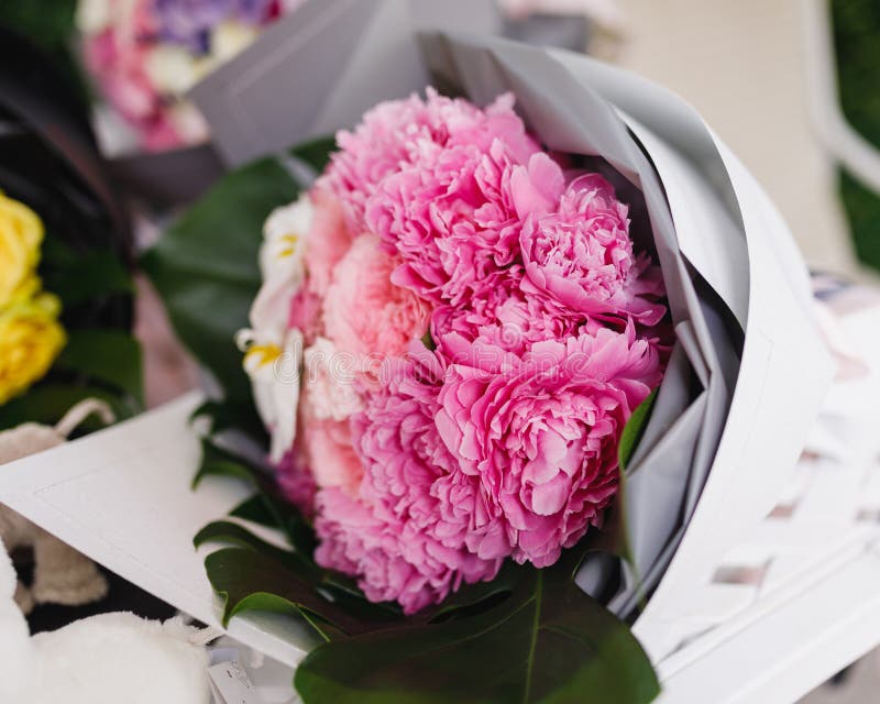 Bouquet of chrysanthemum stock photo. Image of bright 177454832