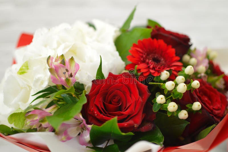 Bouquet color? de fleur d'isolement sur le fond blanc image stock Bouquet color? de fleur d'isolement sur le fond blanc image stock
