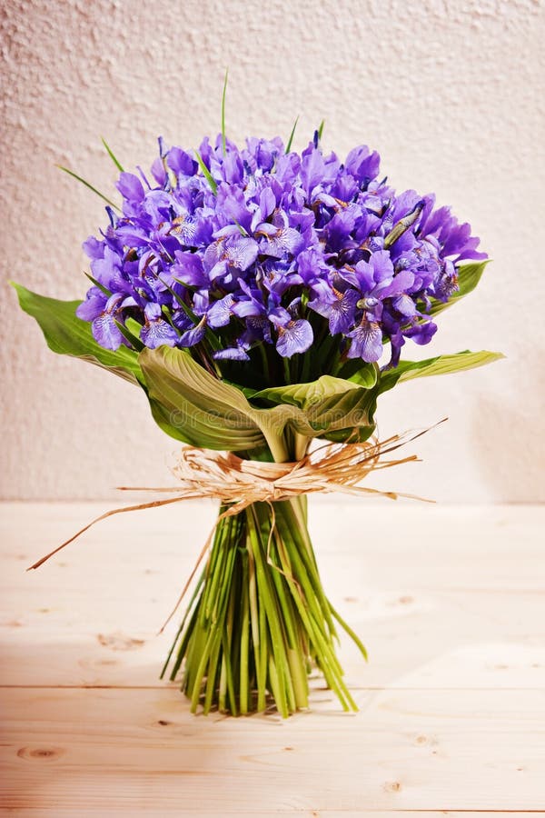 Bouquet d'iris de fleurs photo stock. Image du lumineux 23257694