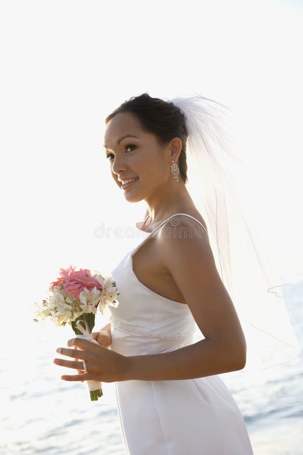 Bouquet de fixation de mariée images libres de droits Bouquet de fixation de mariée images libres de droits