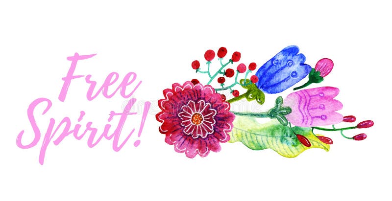 Bouquet doux d'aquarelle des fleurs illustration de vecteur Bouquet doux d'aquarelle des fleurs illustration de vecteur