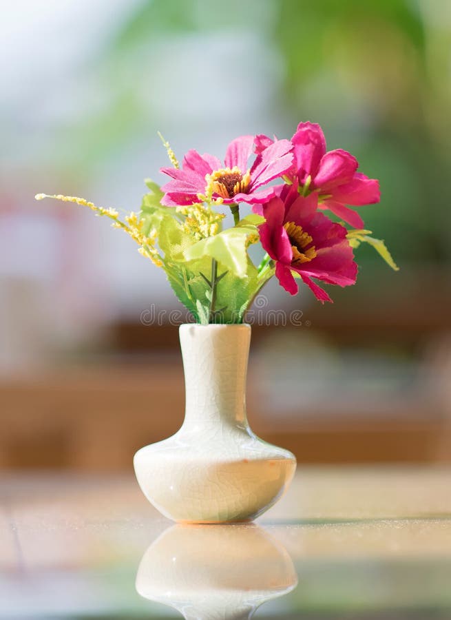 Bouquet of flower in vase stock image. Image of love 53900429