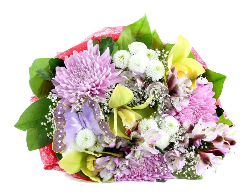 Bouquet flowers isolated