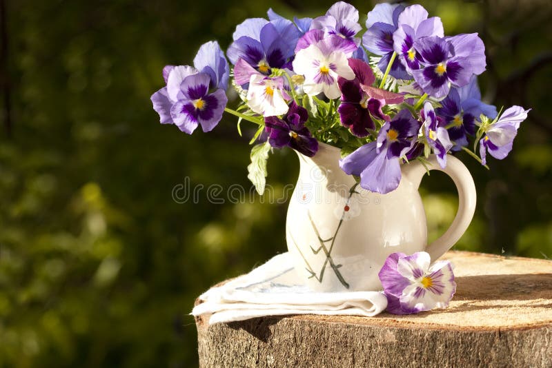 Bouquet of flowers pans