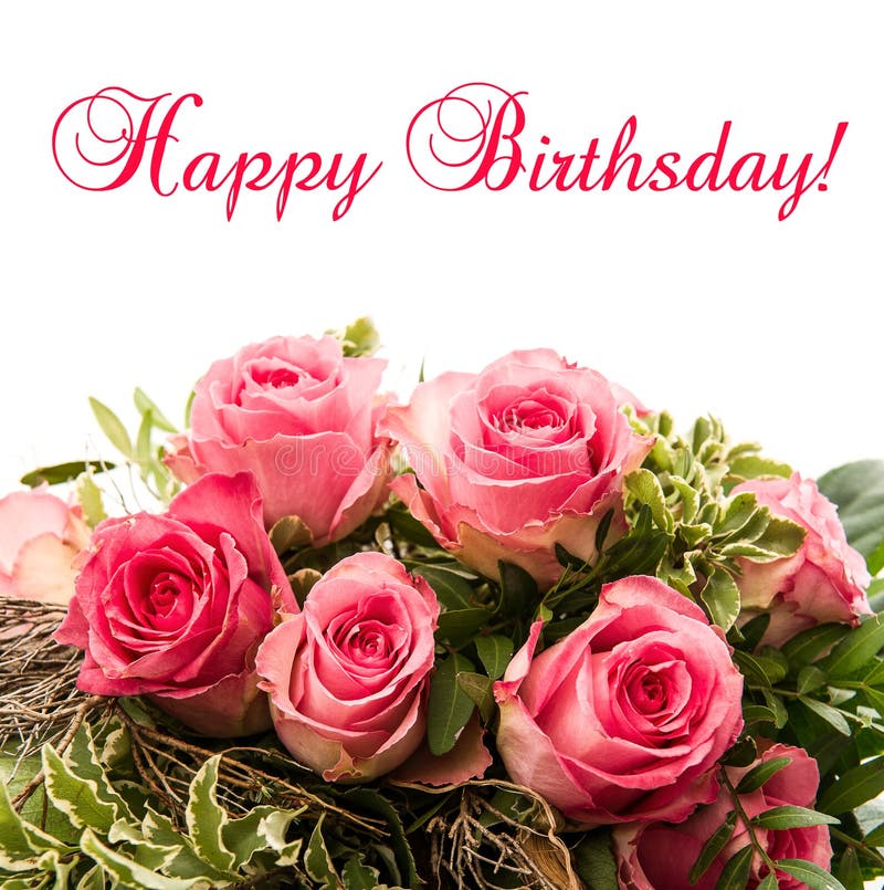Happy birthday card red roses hi-res stock photography and images - Page 12  - Alamy