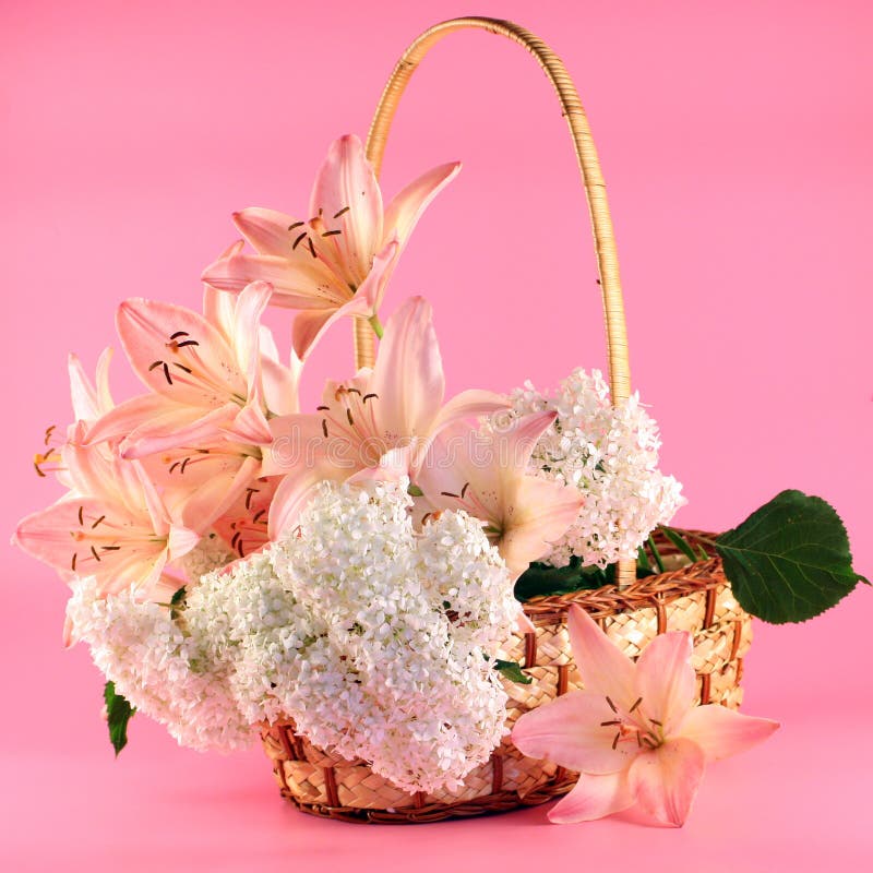 Bouquet Of Daylily Flowers Stock Image Image of leaf, vegetarian