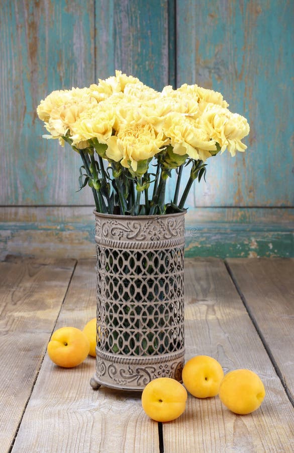 Bouquet of Yellow Carnations Stock Image Image of congratulation