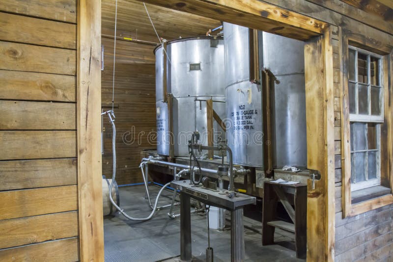 Bourbon Distillery Barrel Filling Room Stock Image Image of tour