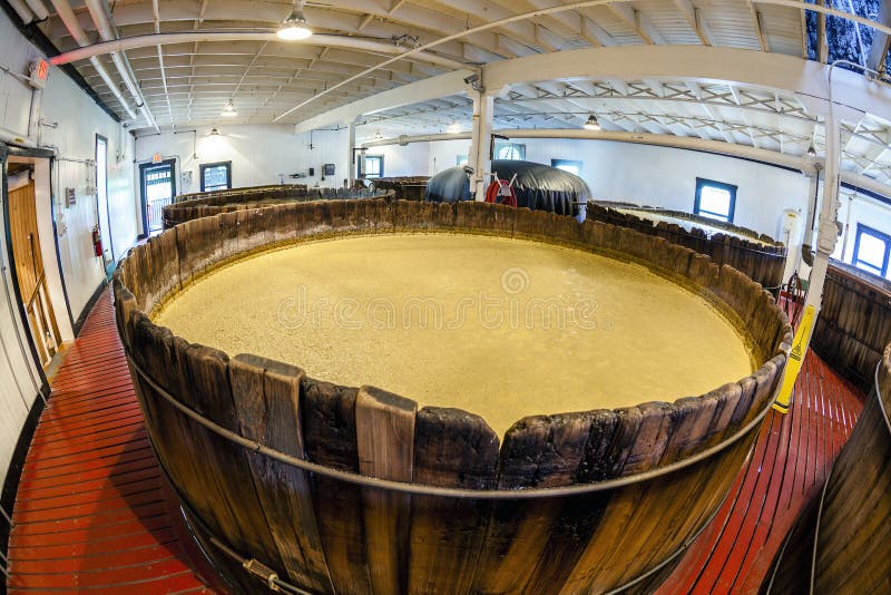 Mash in Oak Fermentation Barrels Stock Photo Image of stone, wood