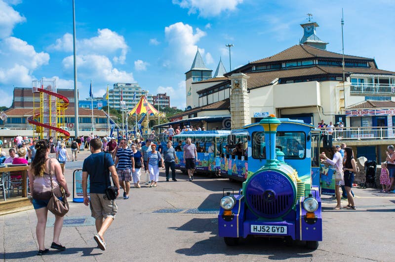 Beach Train Bournemouth Dorset Stock Photos Free & RoyaltyFree Stock