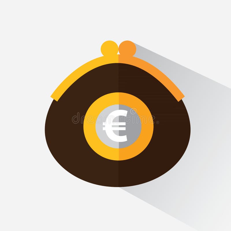 Bourse Avec L Euro Illustration De Vecteur Illustration Du Poche
