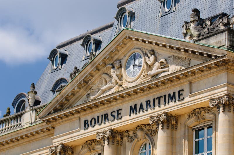 Bourse de Maritieme bouw, Bordeaux, Frankrijk