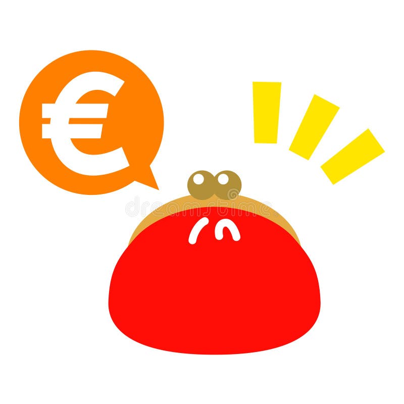 Bourse Avec L Euro Illustration De Vecteur Illustration Du Poche