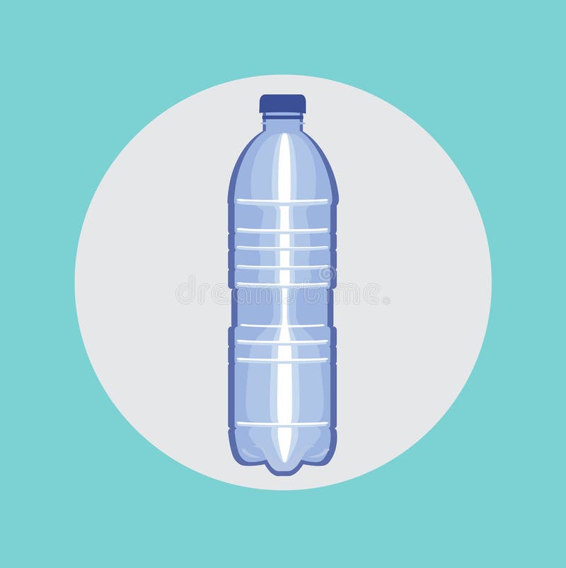 Petite Bouteille D'eau En Plastique Simple Illustration de Vecteur -  Illustration du propre, frais: 21619985