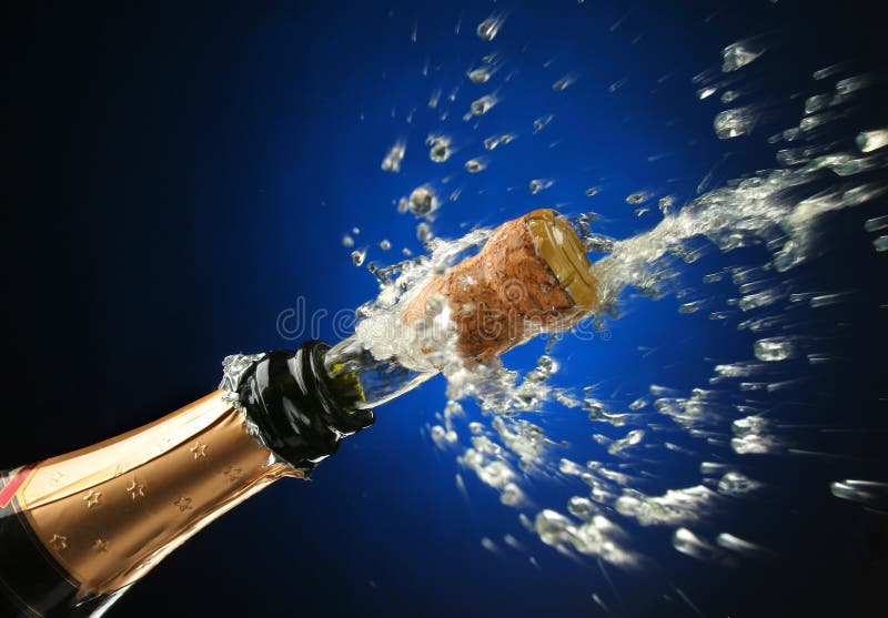 Bouteille de Champagne prête pour la célébration