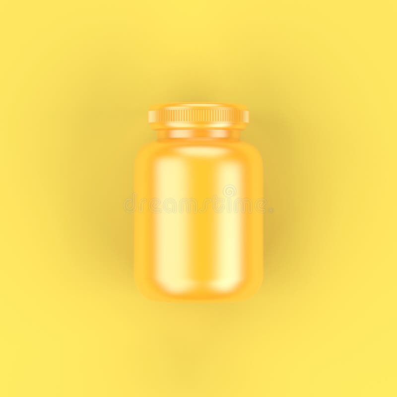 Bouteille de jaune de vue supérieure sur le fond jaune images libres de droits Bouteille de jaune de vue supérieure sur le fond jaune images libres de droits
